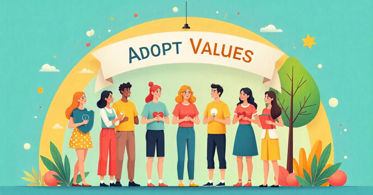 adopt values